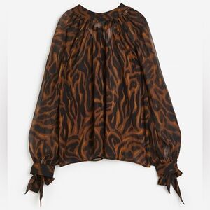 Cheetah Print Blouse